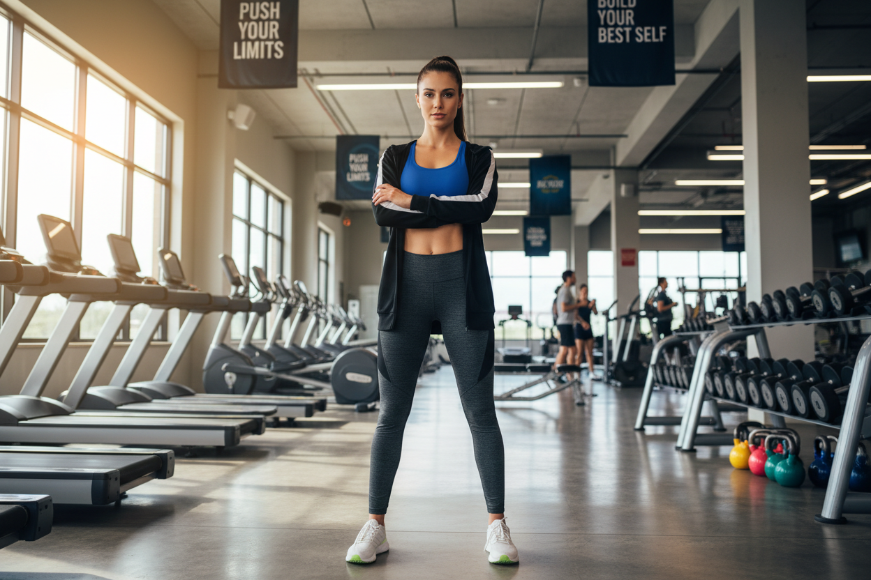 A picture of a personal trainer 